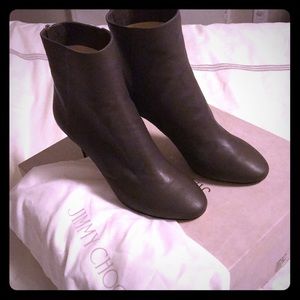 Jimmy Choo Taupe Grey ankle boots- New!